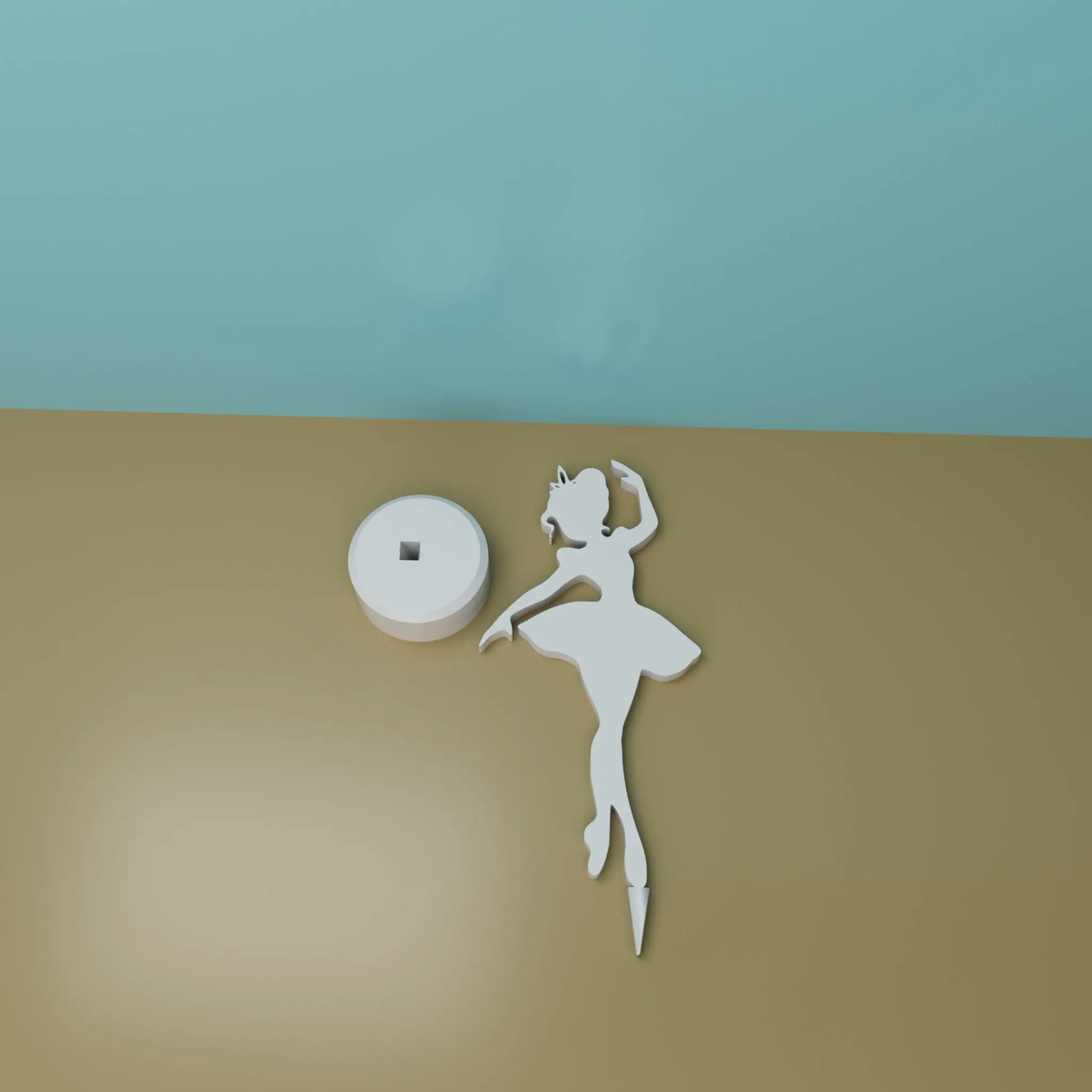 DECORACIÓN DE ESCRITORIO BAILARINA