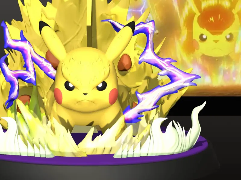 Pikachu Vs Charizard / Pikachu Fan ART