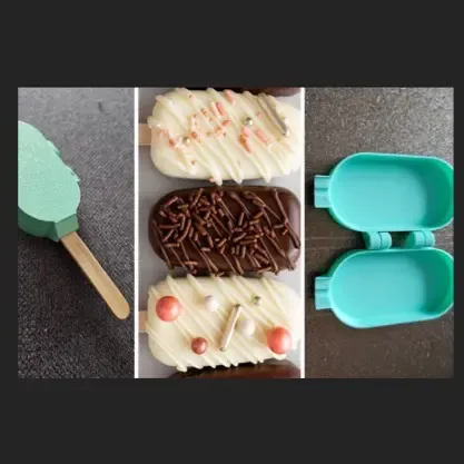 Ice pop mold for cake