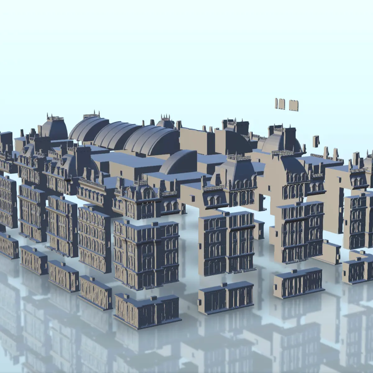 Luxurious hotel 8 - scenery warhammer miniatures ww2 tableto