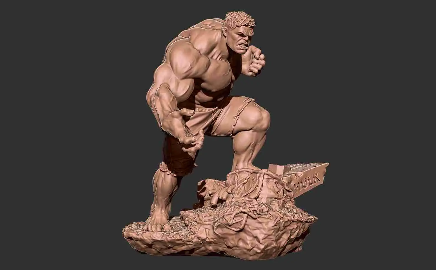 Marvel - Hulk smash 3D-Druck Modell