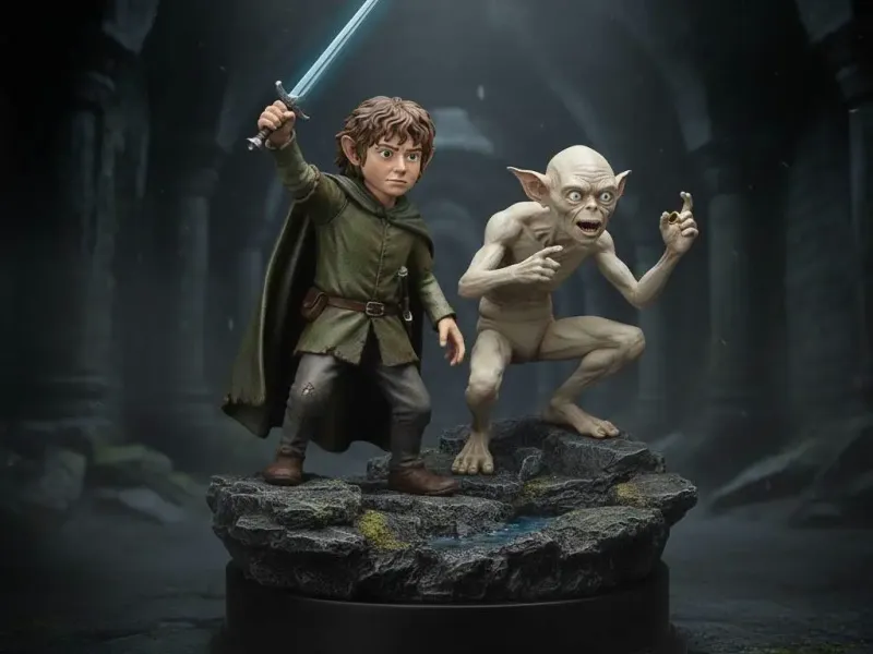 Frodo y Gollum