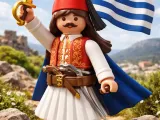 A Greek soldier during the period of 1821-2