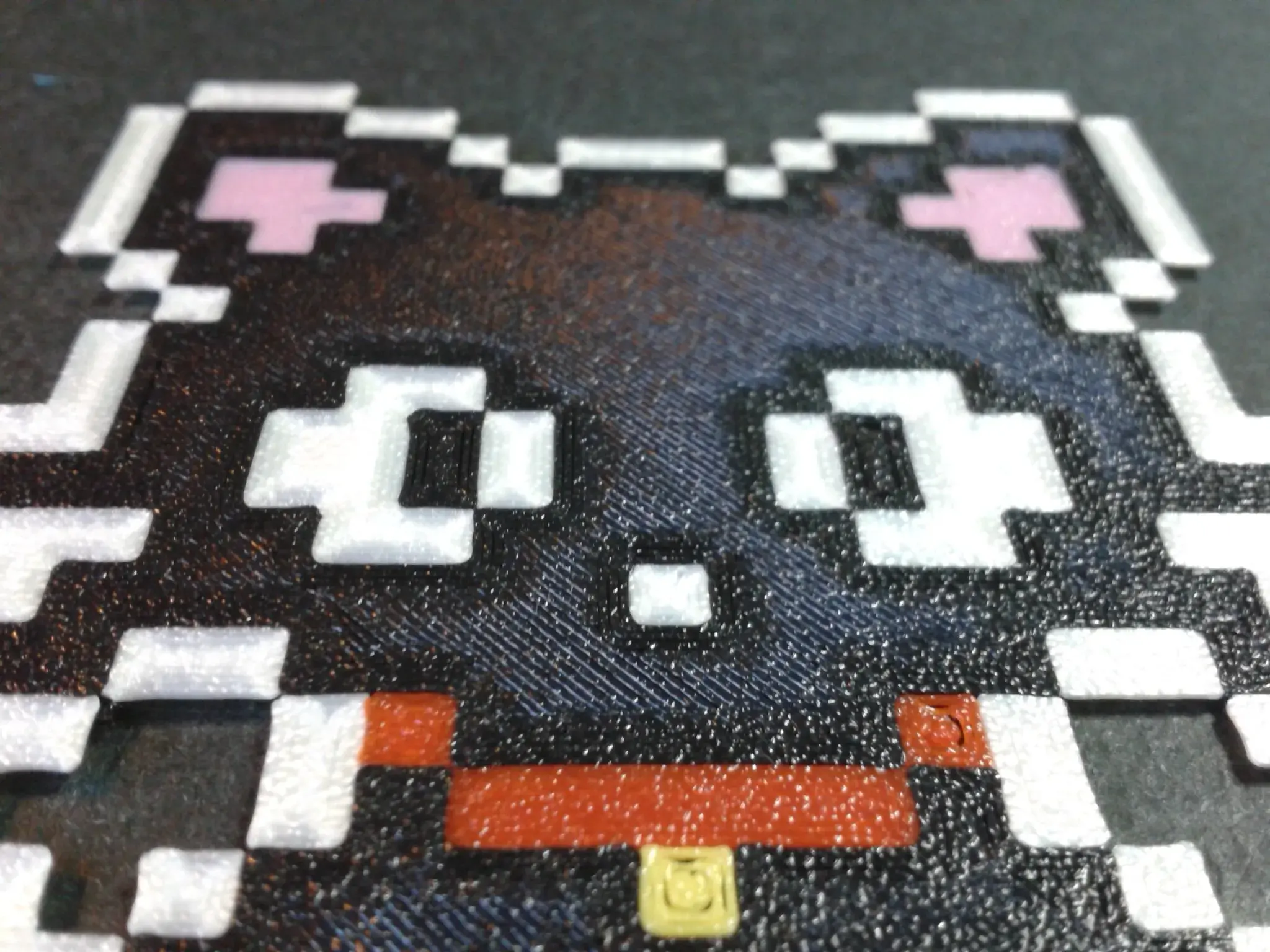 Black cat sitting 8-bit pixel art, 5 colors (by sub-object)
