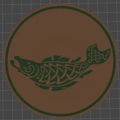 Irish Salmon Of Knowledge Coaster
