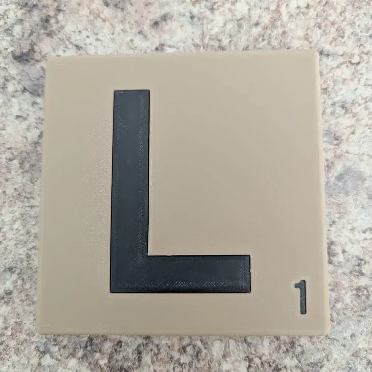Letter L Scrabble Tile
