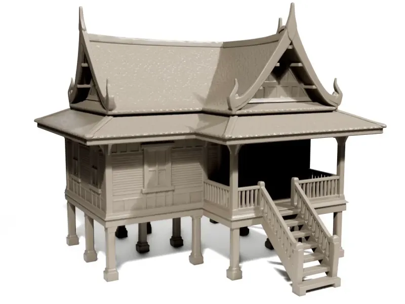 Maison traditionnelle thaïlandaise
