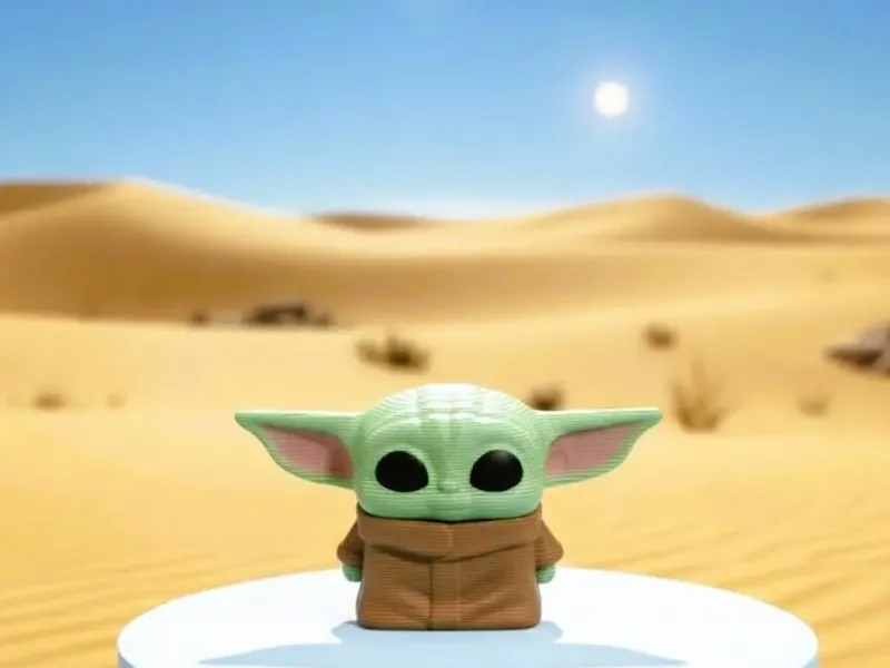 Baby Yoda (Star Wars) - Chibi Cube Figurine