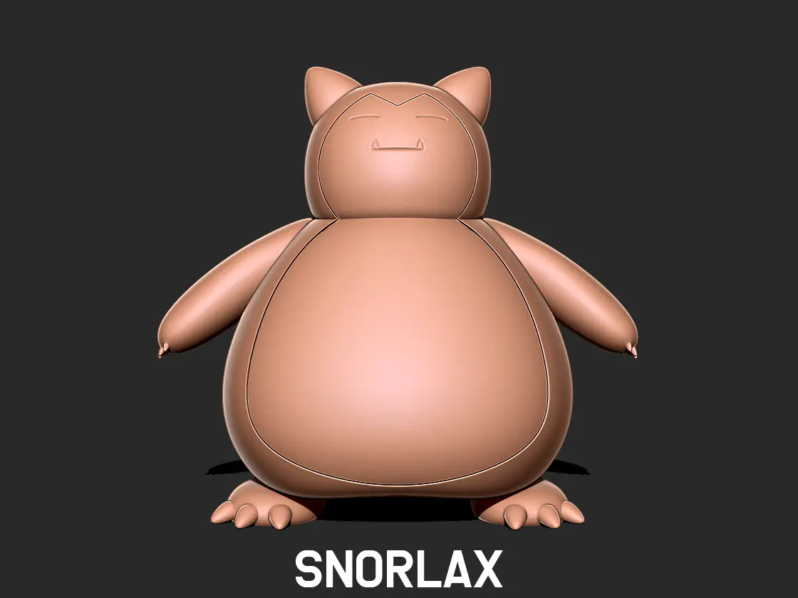 Snorlax - Pokemon 3D-Druck Modell