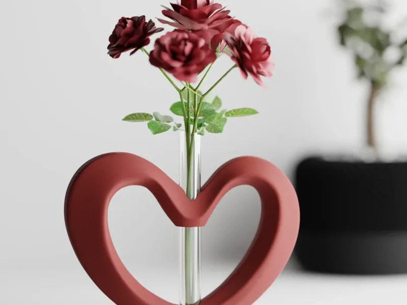 Valentins-Herzvase