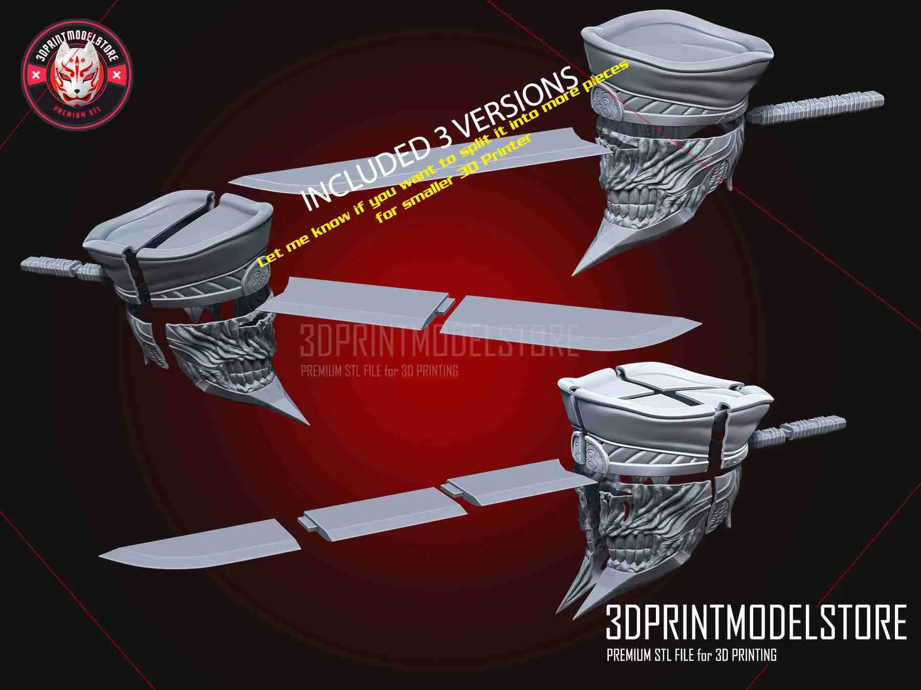 Chainsaw Man Katana Man Helmet Cosplay Halloween Costume