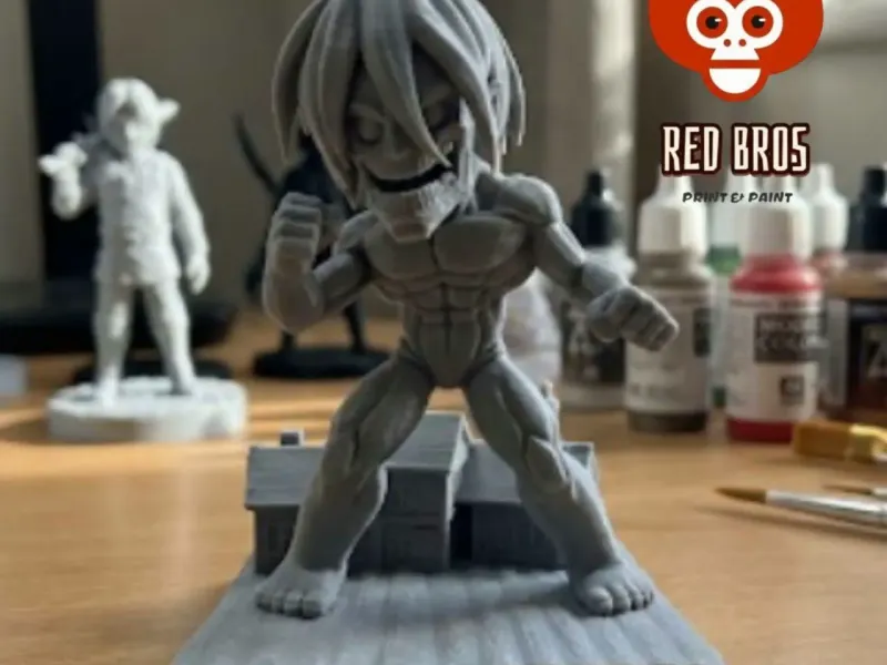 O Estrondo da Ternura! – Titã de Ataque Chibi
