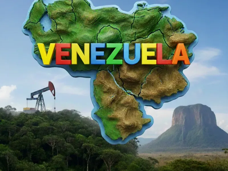 map venezuela 3d
