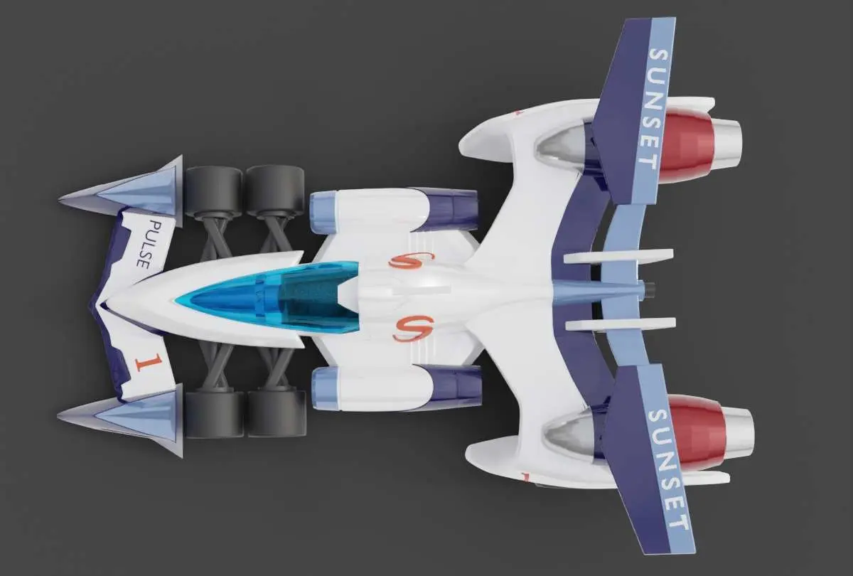 Future GPX Cyber Formula Asurada AKF Miniature Fan Art