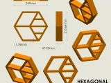 Étagère murale hexagonale-3