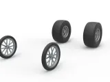Wheel set of Vintage Front engine dragster V3 Scale 1:25-2