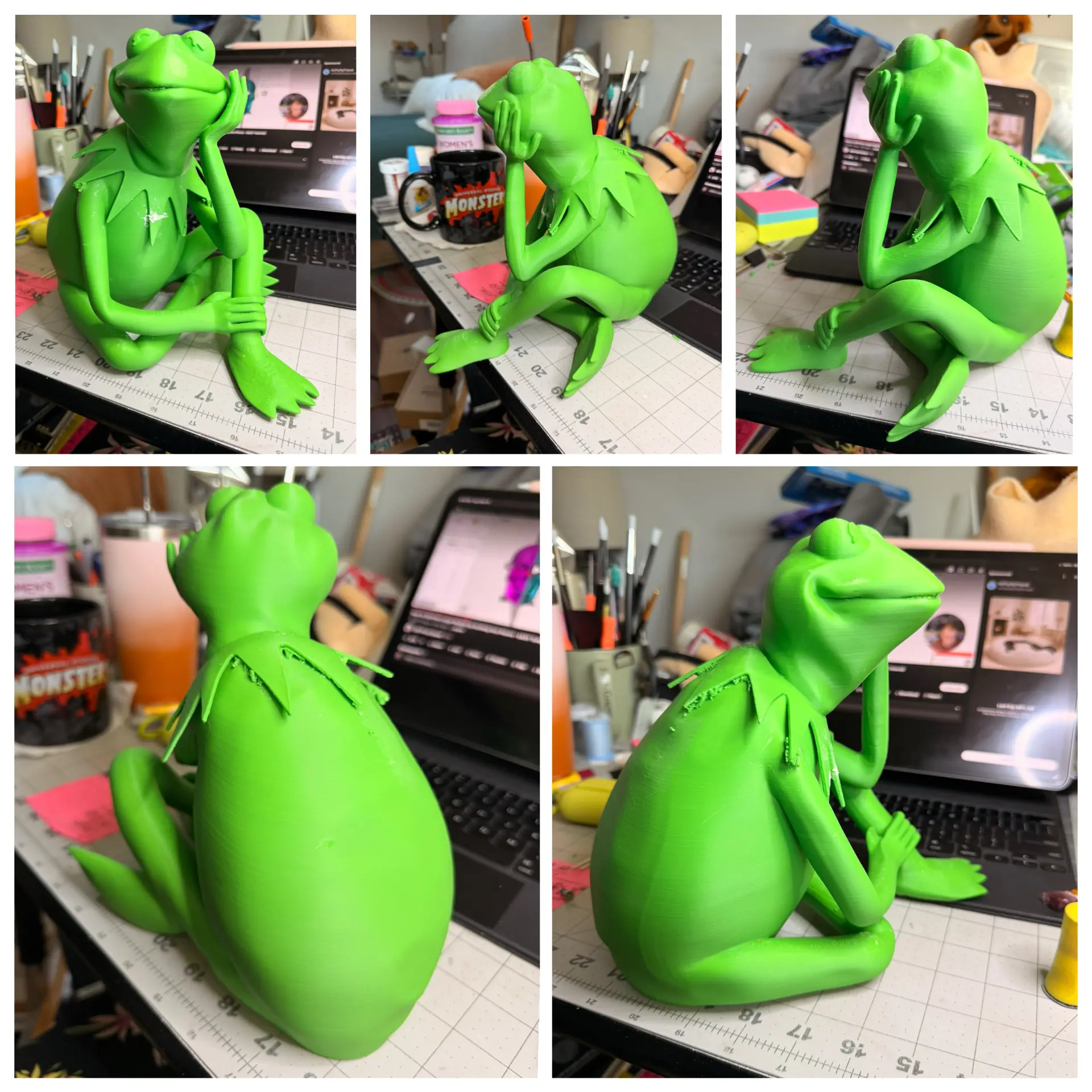 Thinking Kermit the Frog Fan Made