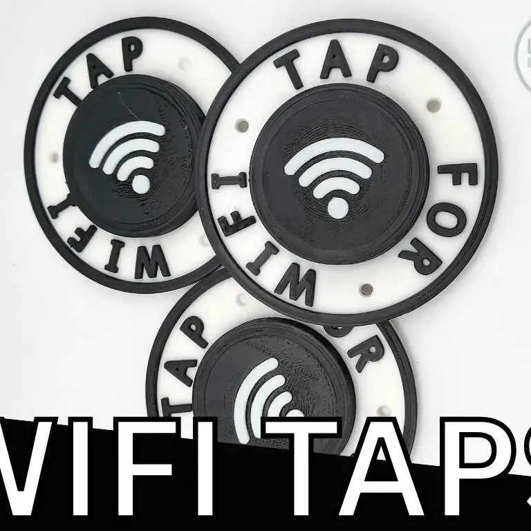 WIFI TAP PLATE NFC - EASY TO PROGRAM - EASY TO USE