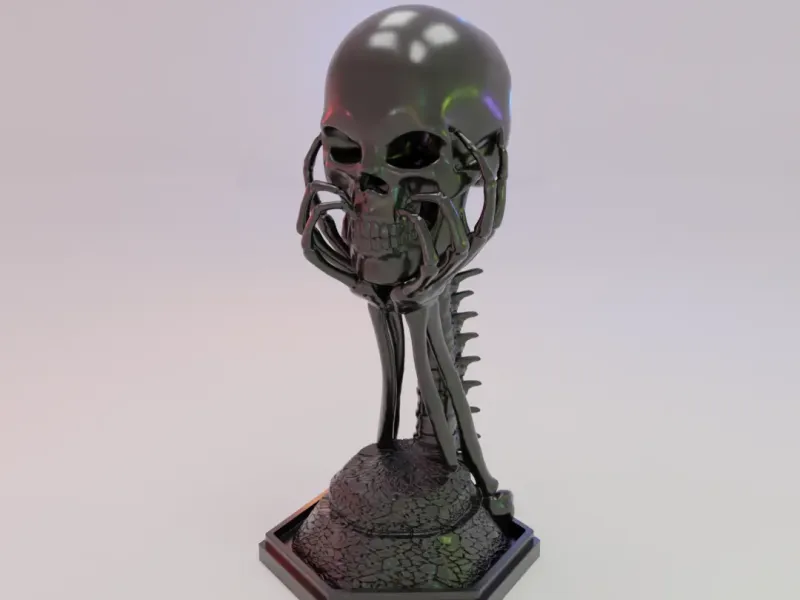 Skull Incense Cone Burner