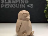 Low Poly Sleeping Penguin-0