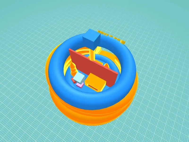 Christmas flip circle