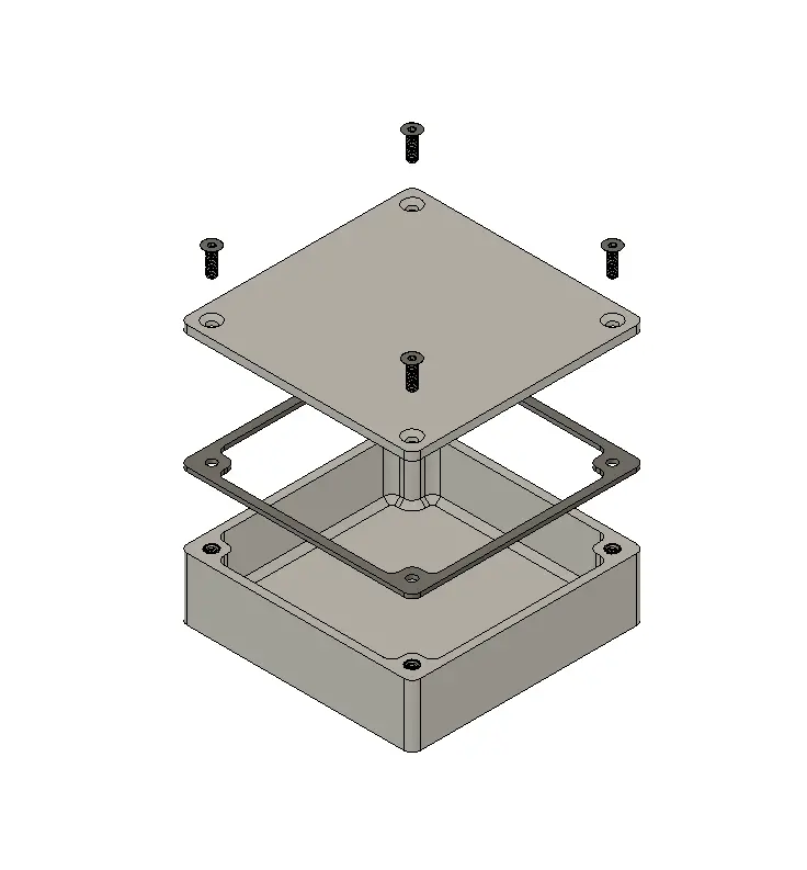 Air Tight Box (80x80x20mm) | 3D models download | Creality Cloud