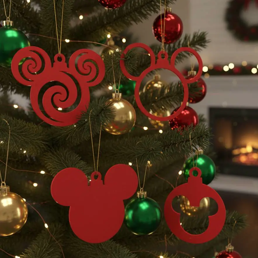 Mickey's Christmas Ornaments Set A