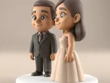 Cute Wedding Couple STL Model-2