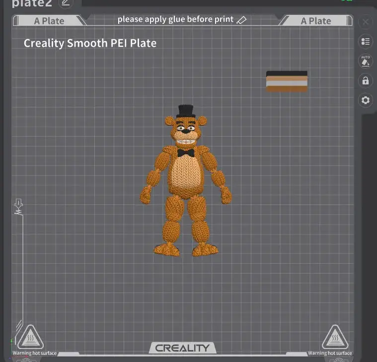 Freddy Fazbear Flexi Knitted - Crochet - Articulated