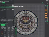 USA 250th Anniversary Commemorative Clock - HueForge Ver 2-1