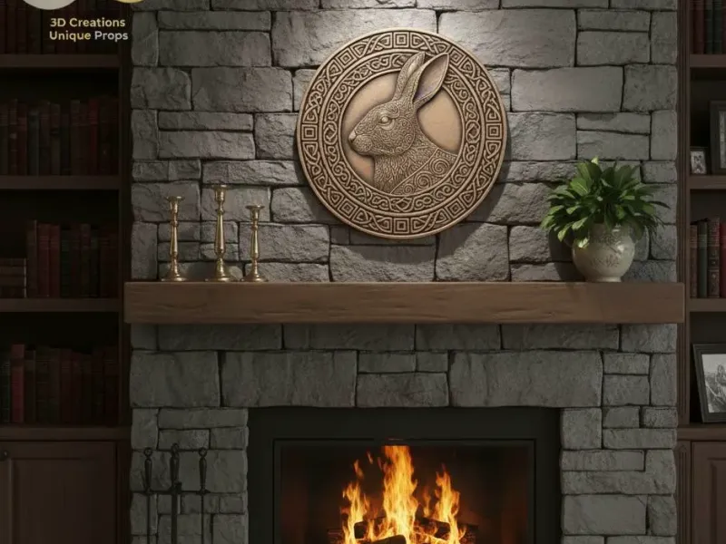 Celtic Rabbit Wall Plaque
