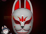 Genba Kazama Fox Mask - The Elusive Samurai Cosplay Props-3