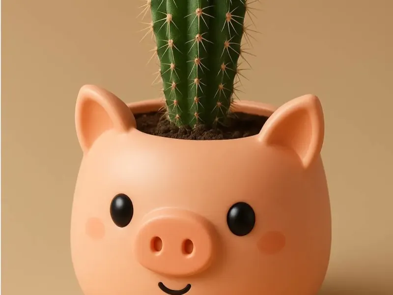 Piggy pot planter - Maceta cerdito