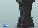 Tower with Moon pattern - miniatures warhammer terrain scene-3