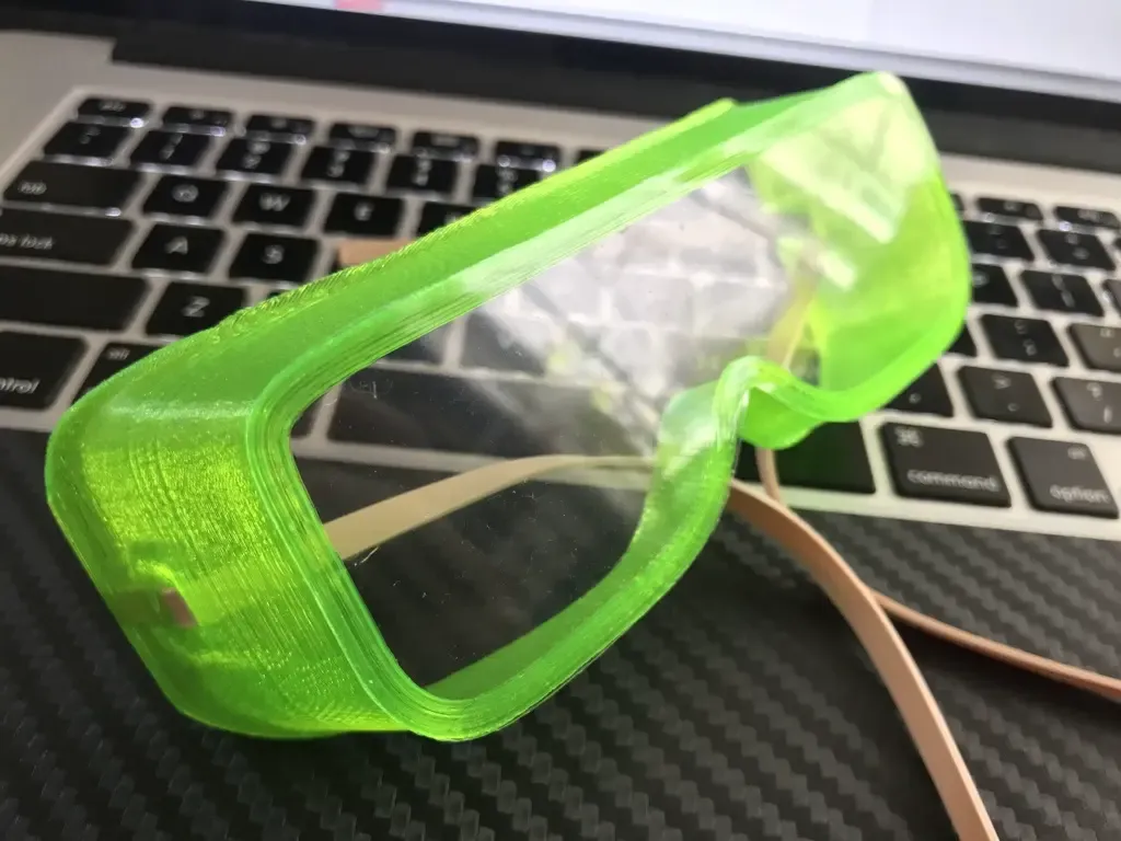 Flexible Goggles Optimised for 3DP [Print on Transparent Fil