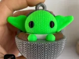 GEBREIDE GROGU / BABY YODA FIGUUR EN ORNAMENT - MEERDELIG-5