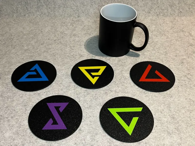 Witcher signs coasters