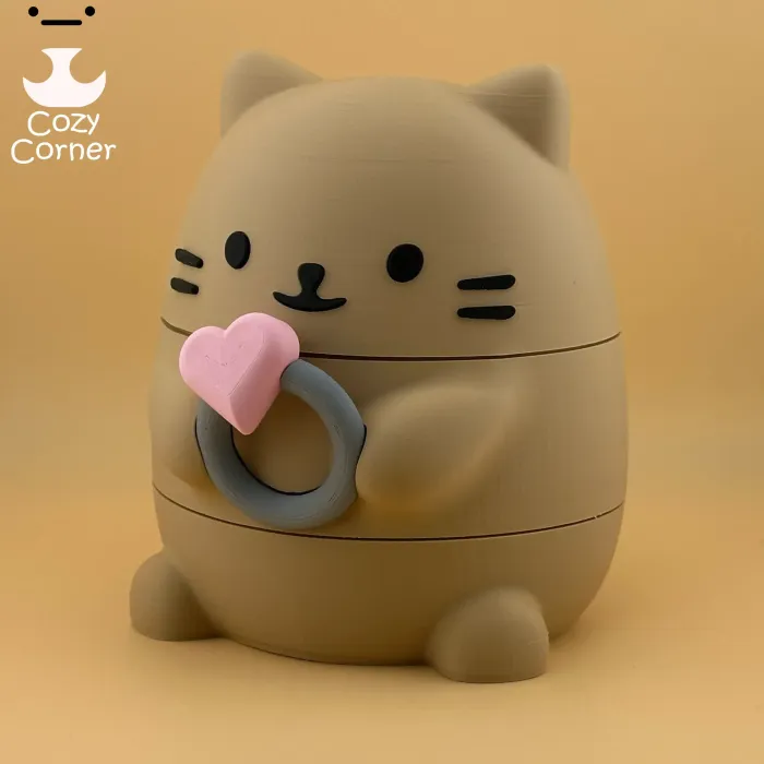 Шкатулка Cat Head - Дом и быт - PLA - изделие 3D-печати - фото 5