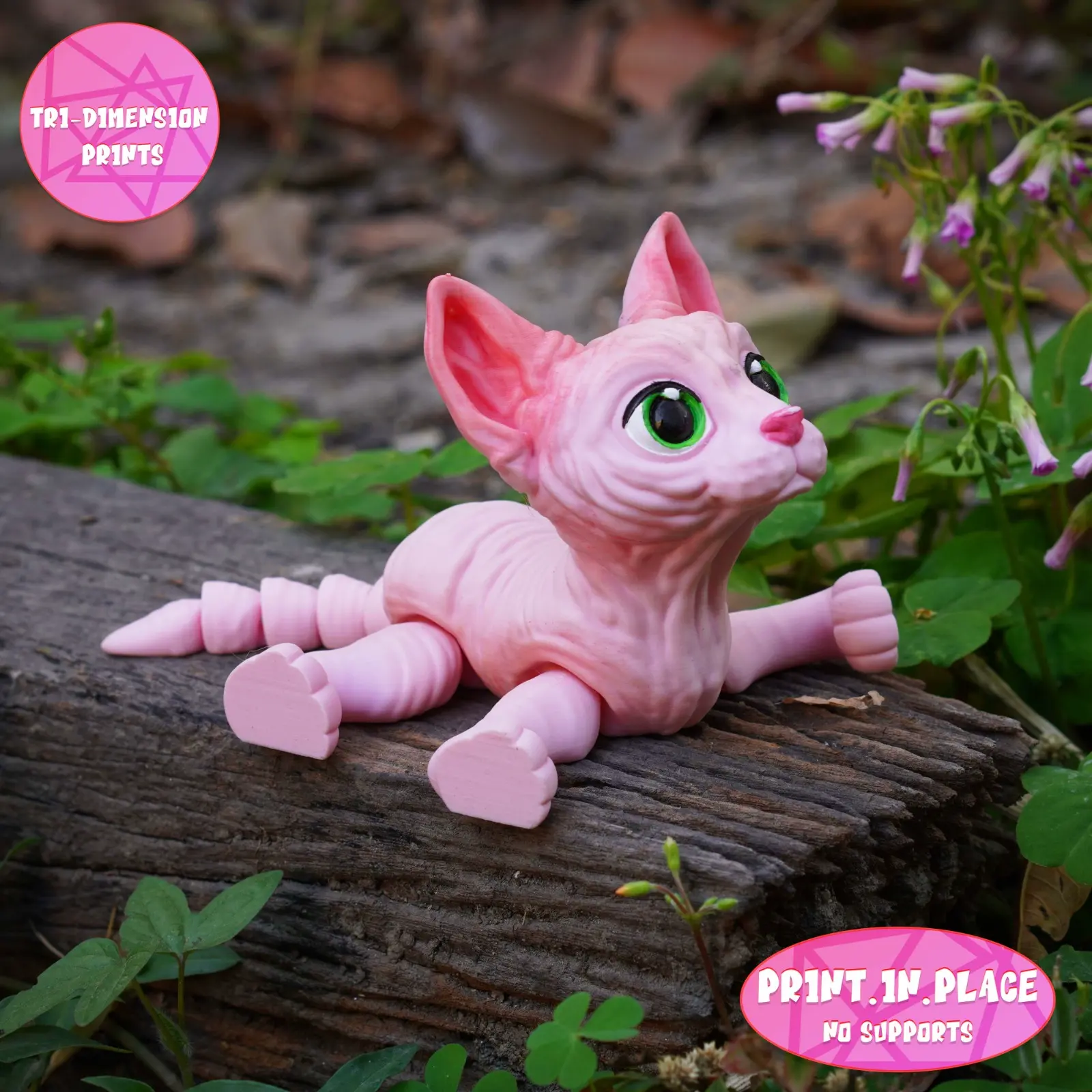 PRINT IN PLACE CUTE SPHYNX CAT