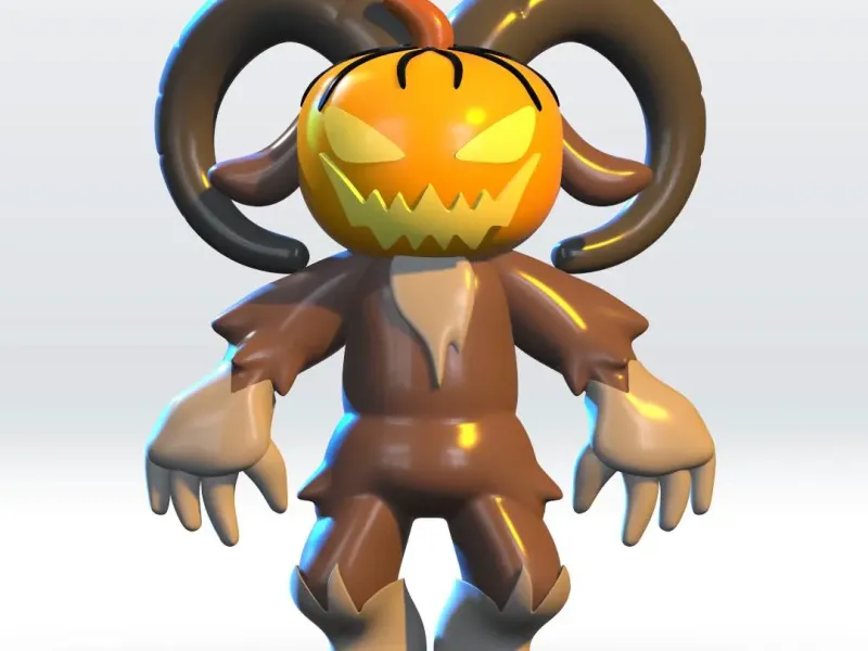 Pumpkin Ram | 99 Nights in the Forest STL file 3D Model