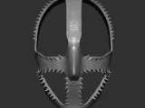 Stylized Sci Fi Skull Mask 3D Printable Helmet 3D print mode-5