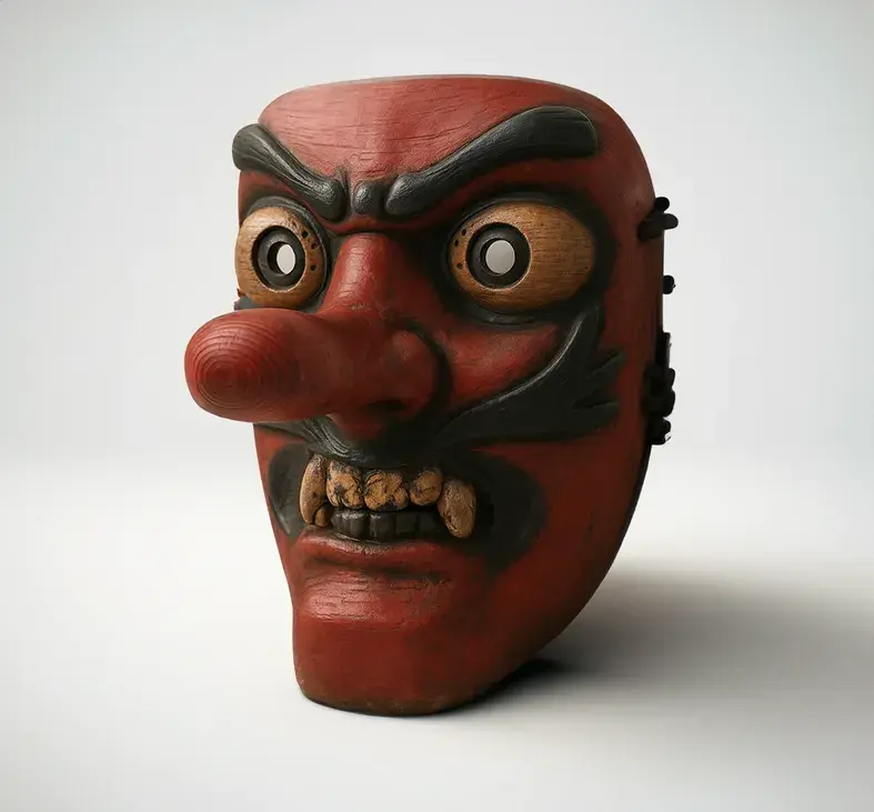 Tengu Spirit Mask – Stylized Decorative Model