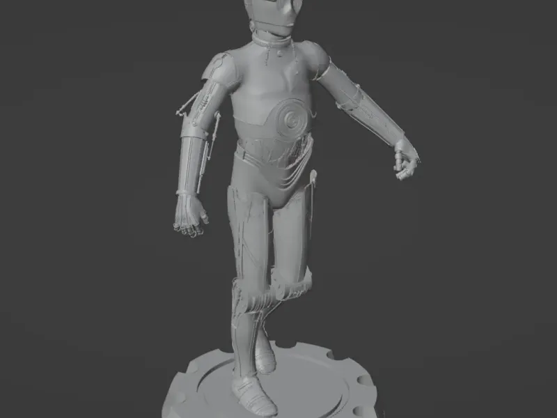 C3-PO robot model from Starwars
