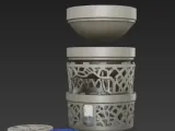 Voronoi Cascade: Modular Self-Watering Planter Tower-1