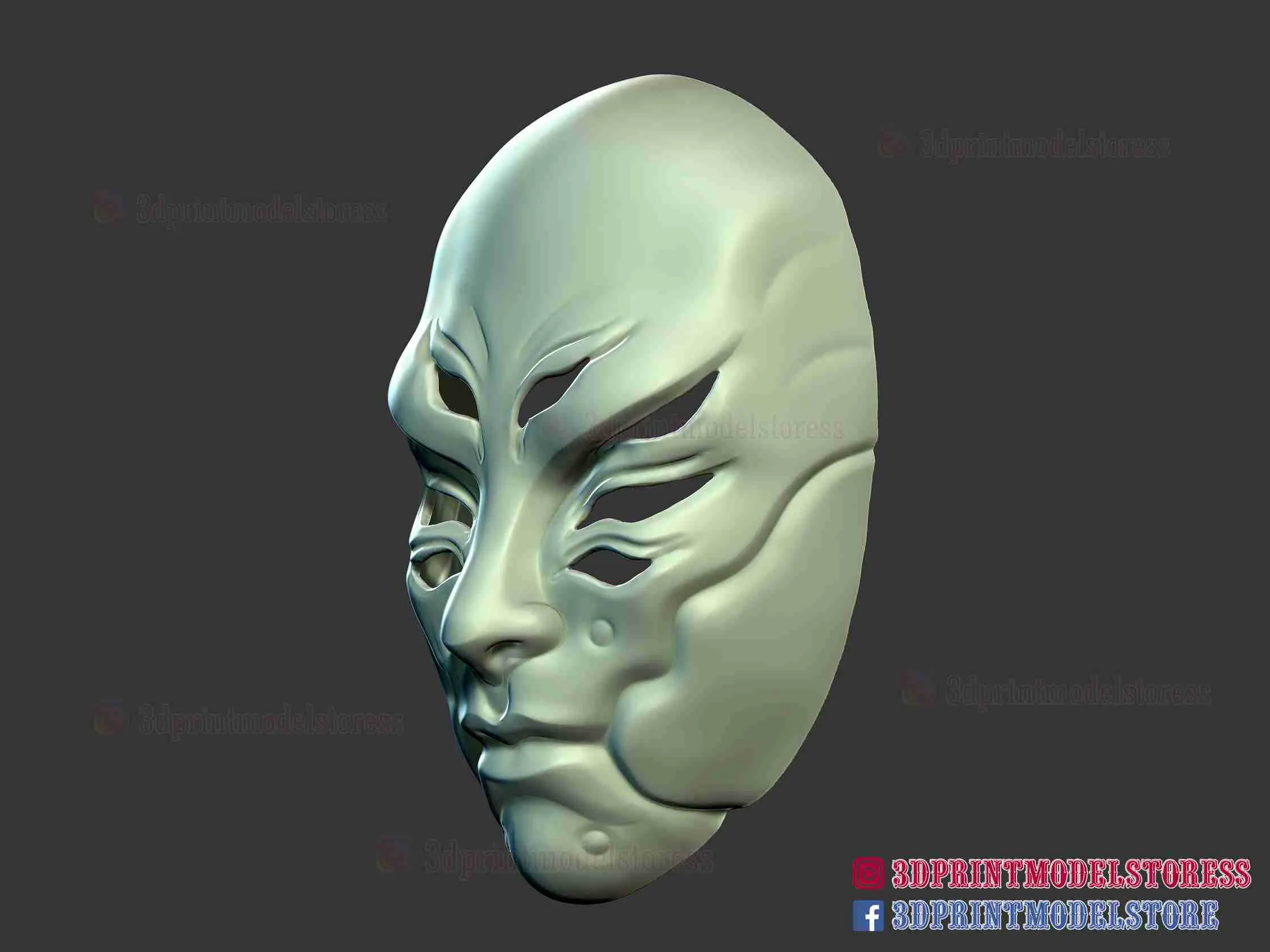 Cyborg Oni Samuray Hayalet Maske - Kabuktaki Hayalet