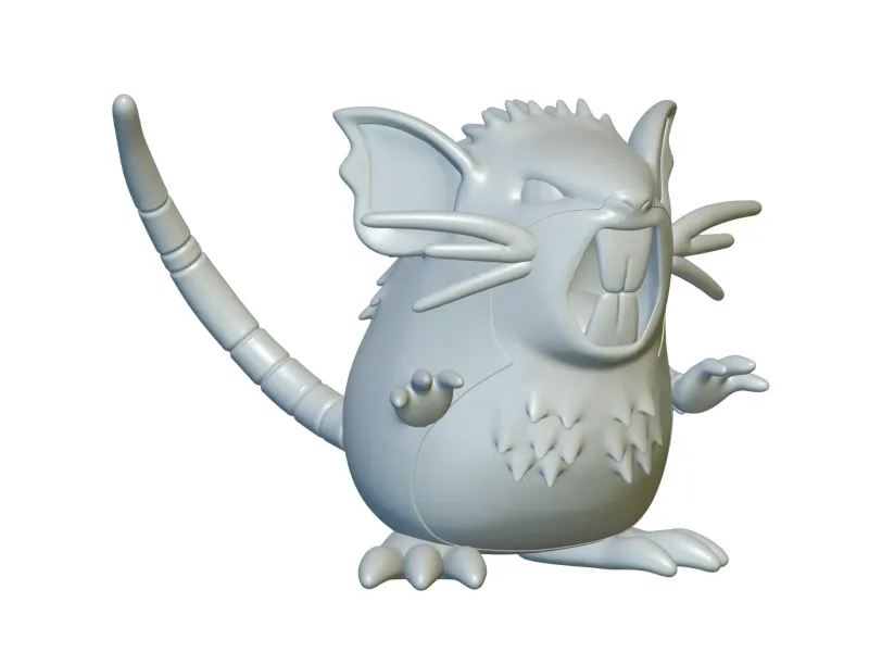 Pokemon Raticate #20 - Ready for 3D Printing!