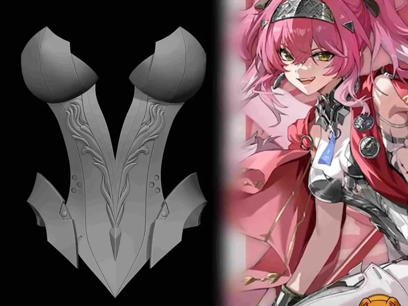 Lupa - Chest Armor - Wuthering Waves Cosplay Prop
