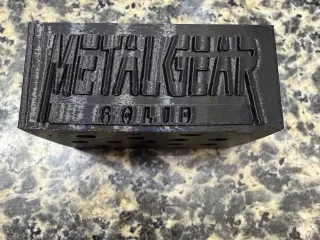 Bath and body works soap holder with metal gear solid logo