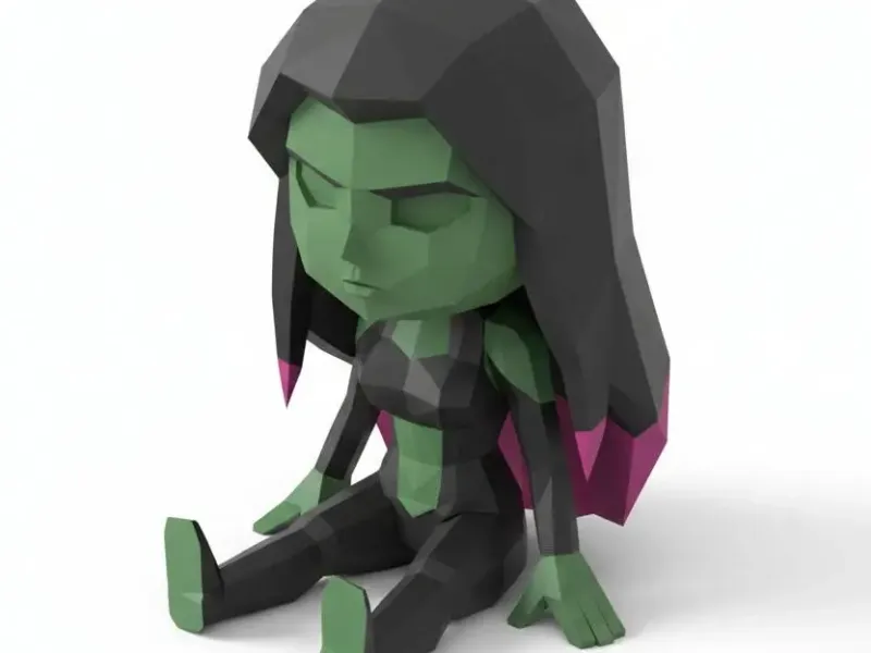 Gamora Chibi Figure 💚⚔️