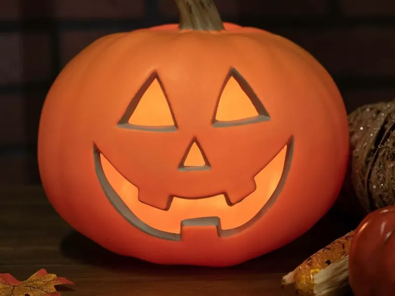 halloween pumpkin lamp